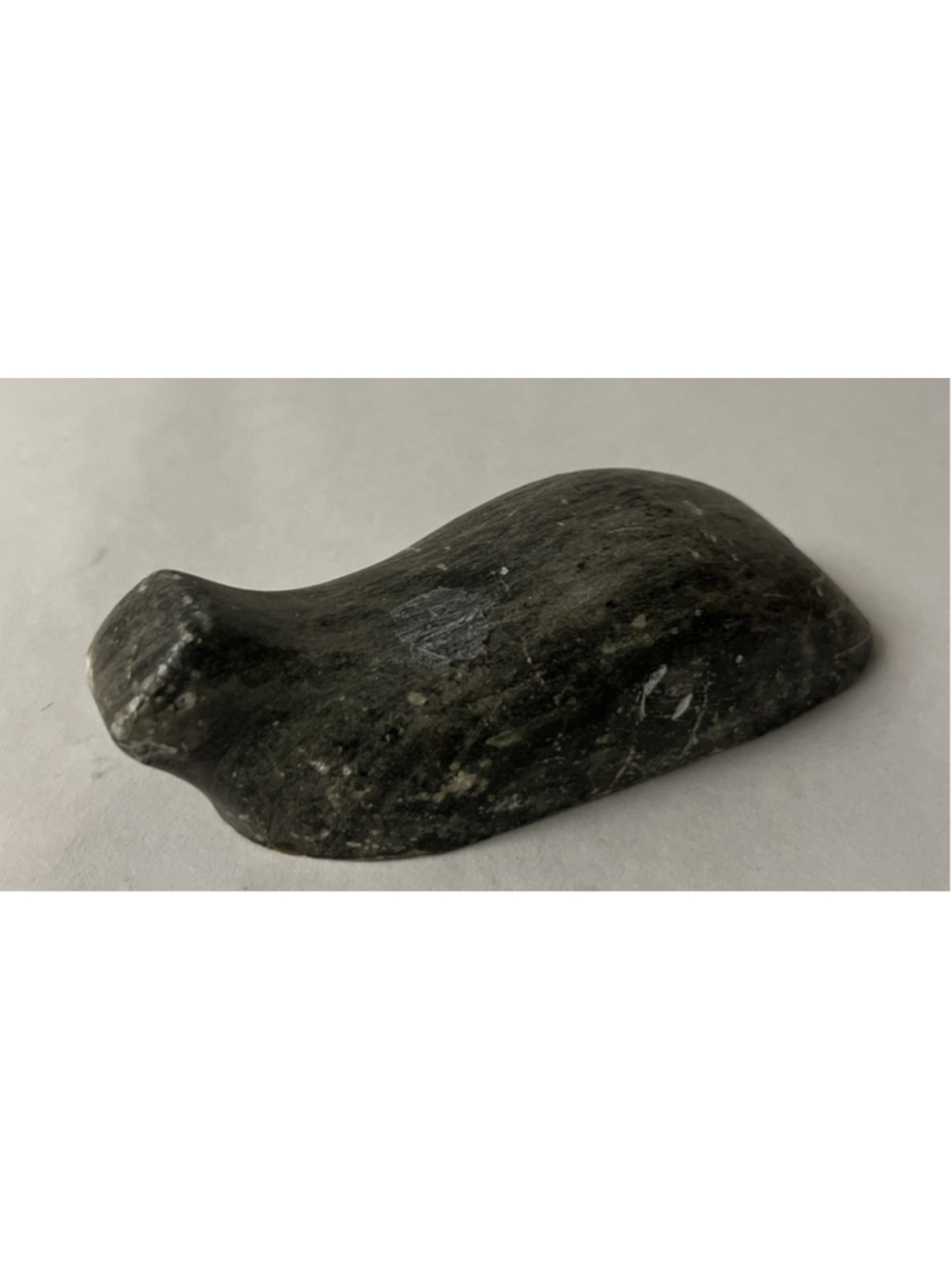 VTG DIMU Canadian Soapstone Carving Loon Bird Figurine Signed Dieter Muckenheim